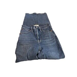 Madewell The Perfect Vintage Jean Straight Leg High Rise Size 24 Medium Wash